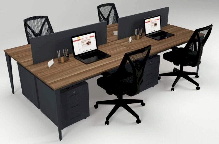 Akburo Dizayn Dörtlü Çalışma Masası - Ofis Mobilyaları