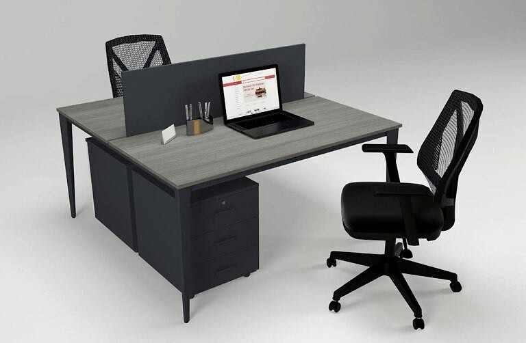 Akburo Dizayn İkili Çalışma Masası - Ofis Mobilyaları